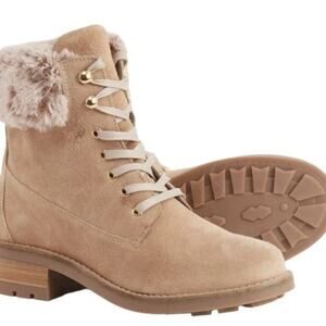 EUC Antonio Faria Lexi Suede Boots 8 Fur Lined Made in Portugal